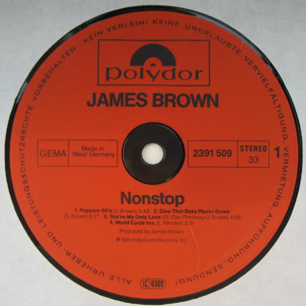 James Brown : Nonstop (LP, Album)
