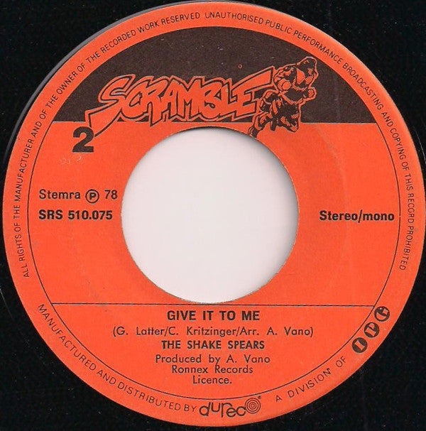 The Shake Spears : Summertime (7", Single)