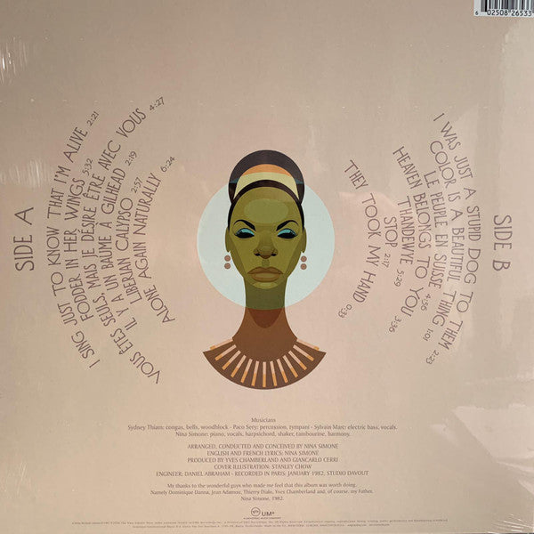 Nina Simone : Fodder On My Wings (LP, Album, RE, 180)