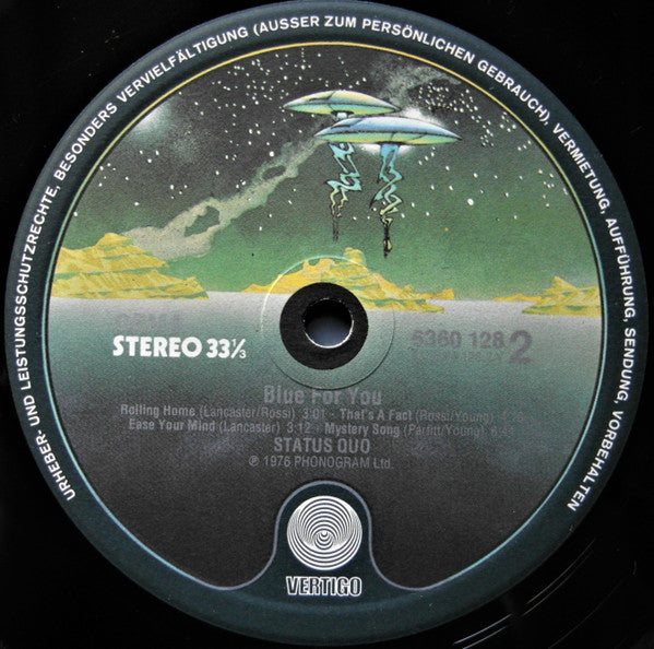 Status Quo : Blue For You (LP, Album, Gat)