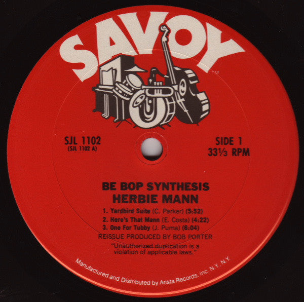 Herbie Mann : Be Bop Synthesis (LP, Album, Mono, RE)