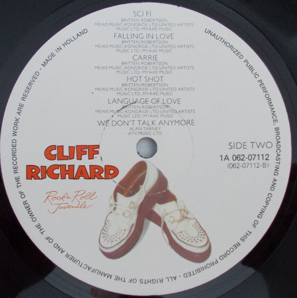 Cliff Richard : Rock 'N' Roll Juvenile (LP, Album)