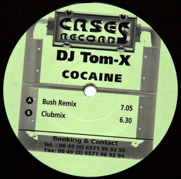 DJ Tom-X : Cocaine (12", Com)