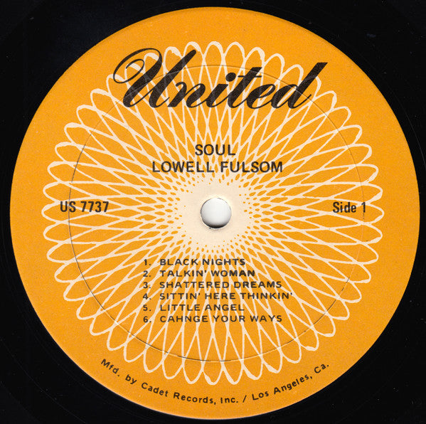 Lowell Fulson : Soul (LP, Album, RE, Ora)