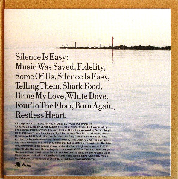 Starsailor : Silence Is Easy (CD, Album, Copy Prot., Promo, Gat)