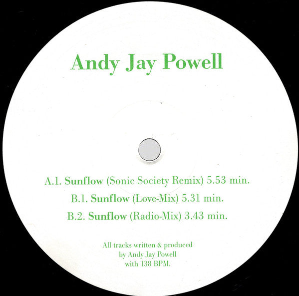 Andy Jay Powell : Sunflow (12", Maxi)