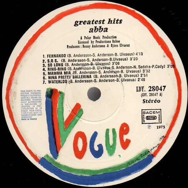 ABBA : Greatest Hits (LP, Comp, RE)