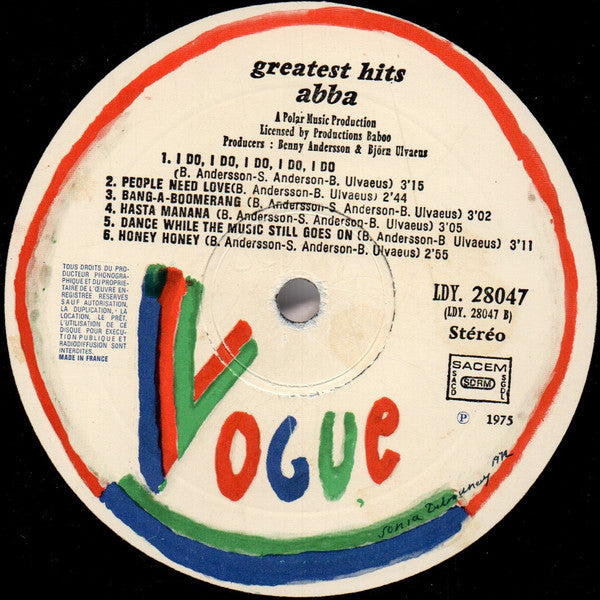 ABBA : Greatest Hits (LP, Comp, RE)