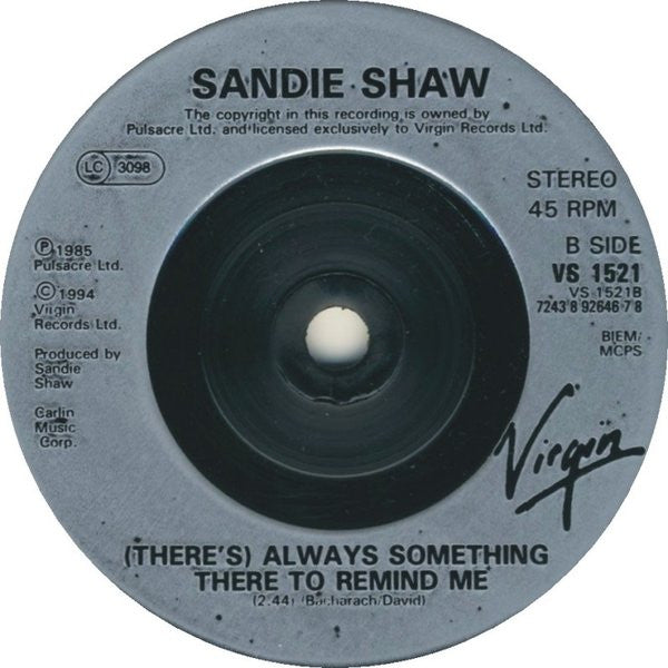 Sandie Shaw : Nothing Less Than Brilliant (7", Single)