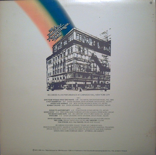 It's A Beautiful Day : At Carnegie Hall (LP, Album)