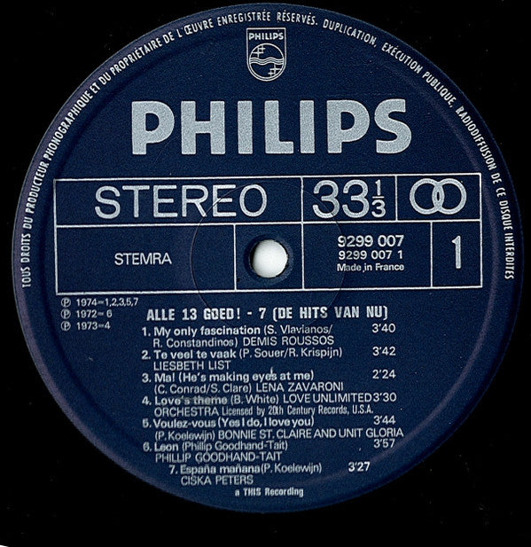 Various : Alle 13 Goed! Deel 7 (LP, Comp)