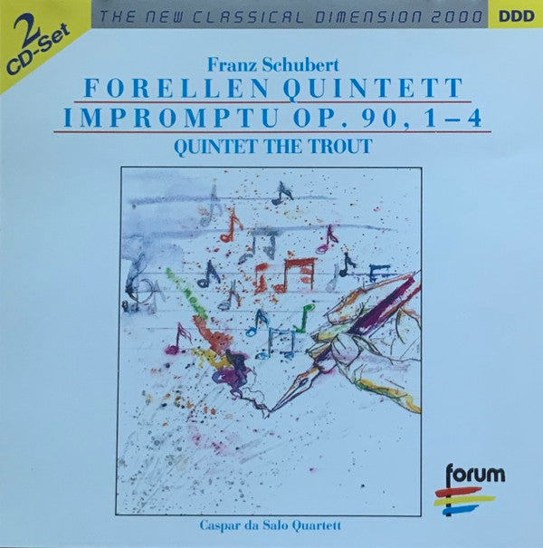 Simfonični Orkester RTV Ljubljana, Caspar Da Salò Quintett, Caspar da Salo Quartet, David Blackside, Anton Nanut, Franz Schubert : Forellen Quintett - Impromptu Op. 90 1-4 (2xCD, Comp)