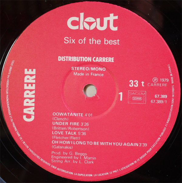 Clout : Six Of The Best (LP, Album, Gat)