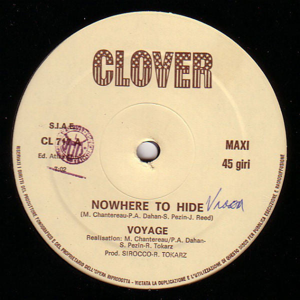 Voyage : Nowhere To Hide / Magic In The Groove (12", Maxi)