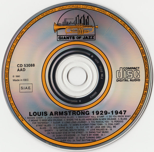 Louis Armstrong : From "Hot Five" To "All Stars" - 1925-1956 (3xCD, Comp, Mono)