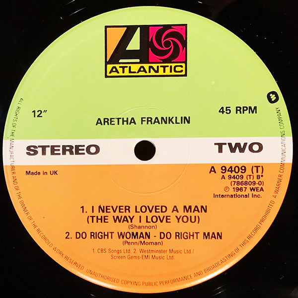 Aretha Franklin : (You Make Me Feel Like) A Natural Woman (12")