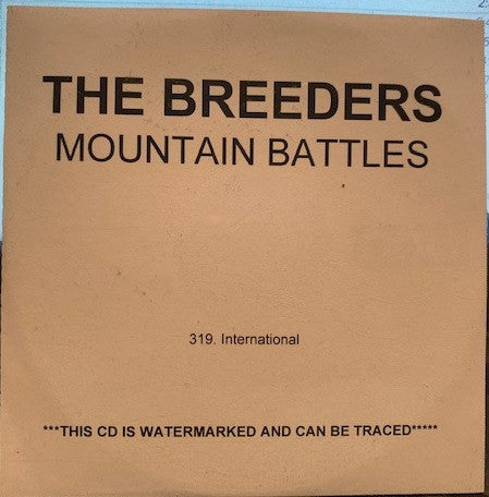 The Breeders : Mountain Battles (CDr, Album, Promo)