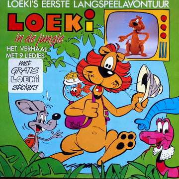 Loeki De Leeuw : Loeki In De Jungle - Loeki's Eerste Langspeelavontuur (LP, Gat)