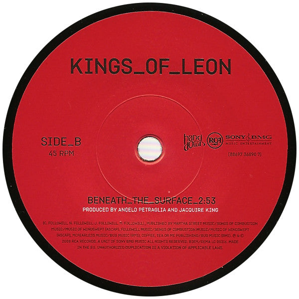 Kings Of Leon : Sex On Fire / Beneath The Surface (7", Single)
