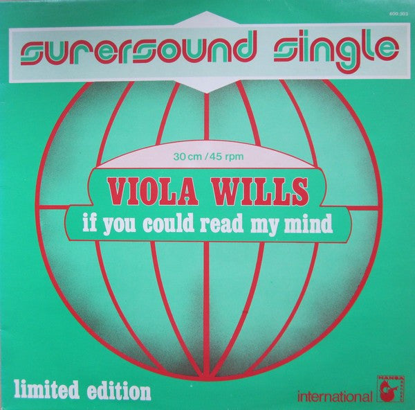 Viola Wills : If You Could Read My Mind (12", Single, Ltd, M/Print)