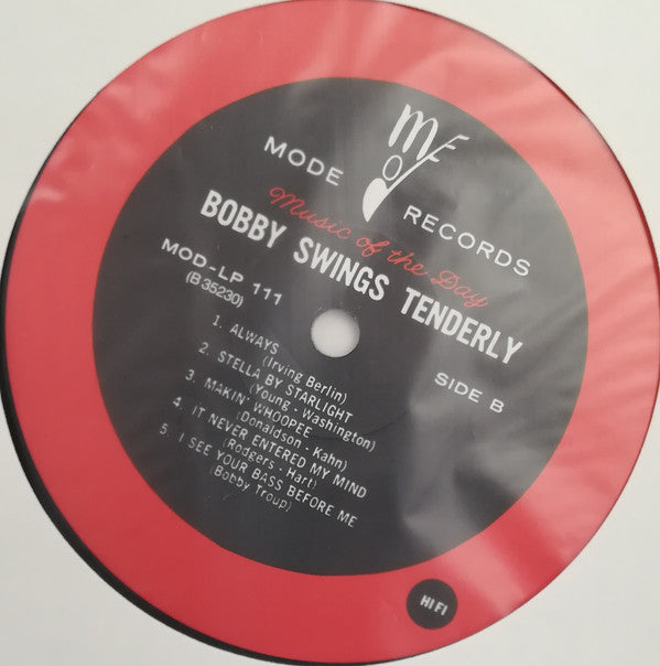 Bobby Troup : Bobby Swings Tenderly (LP, Album, Mono, RE)