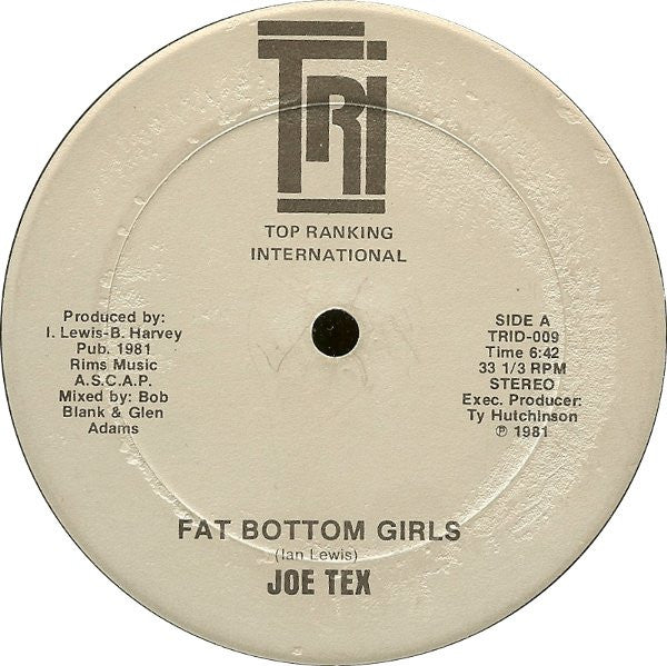 Joe Tex : Fat Bottom Girls (12")