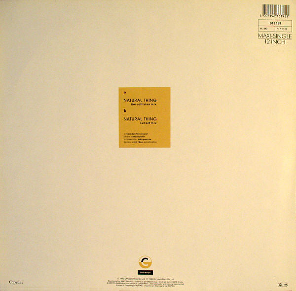Innocence : Natural Thing (The Collision Mix) (12", Maxi)