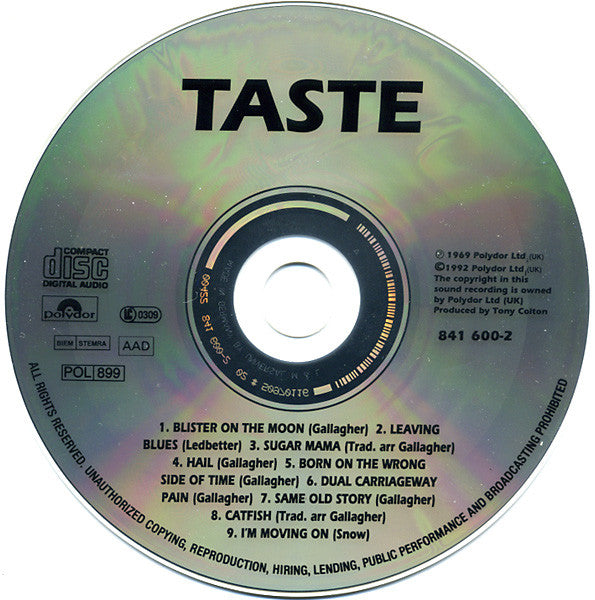 Taste (2) : Taste (CD, Album, RE, Uni)