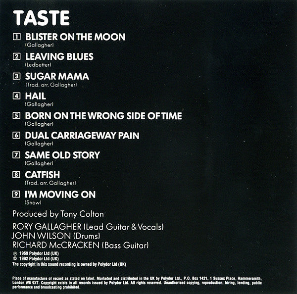 Taste (2) : Taste (CD, Album, RE, Uni)