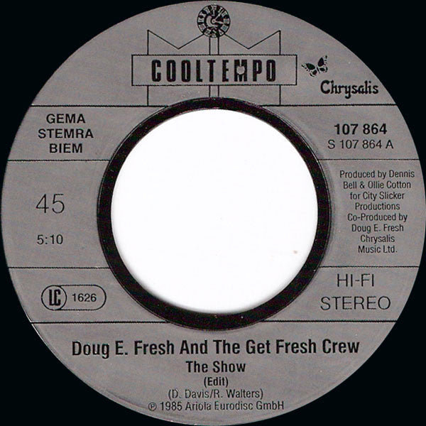 Doug E. Fresh & The Get Fresh Crew* : The Show & La Di Da Di (7", Single)