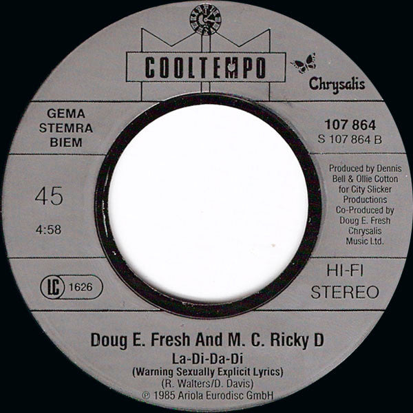 Doug E. Fresh & The Get Fresh Crew* : The Show & La Di Da Di (7", Single)
