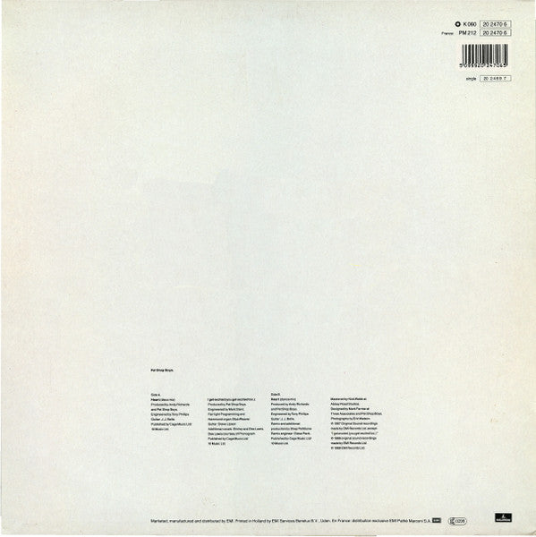 Pet Shop Boys : Heart (12", Maxi, Chr)