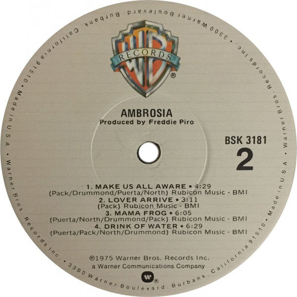 Ambrosia (2) : Ambrosia (LP, Album, RE, Win)