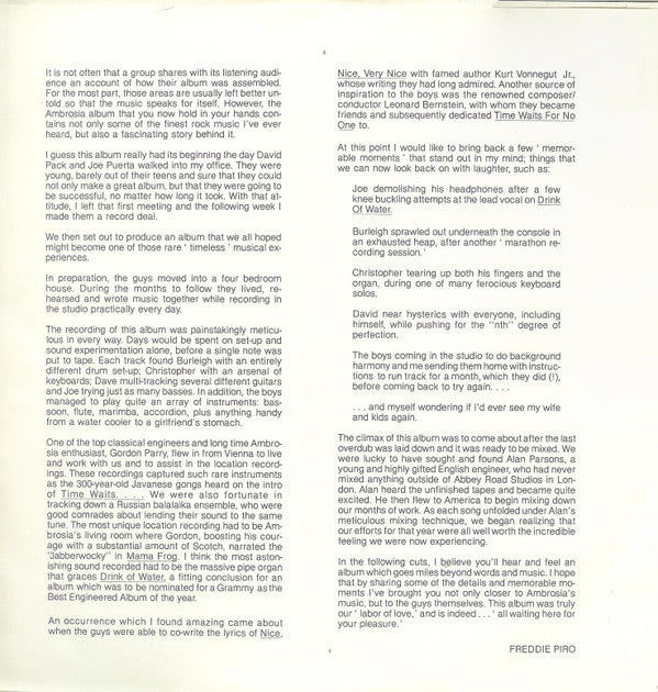 Ambrosia (2) : Ambrosia (LP, Album, RE, Win)