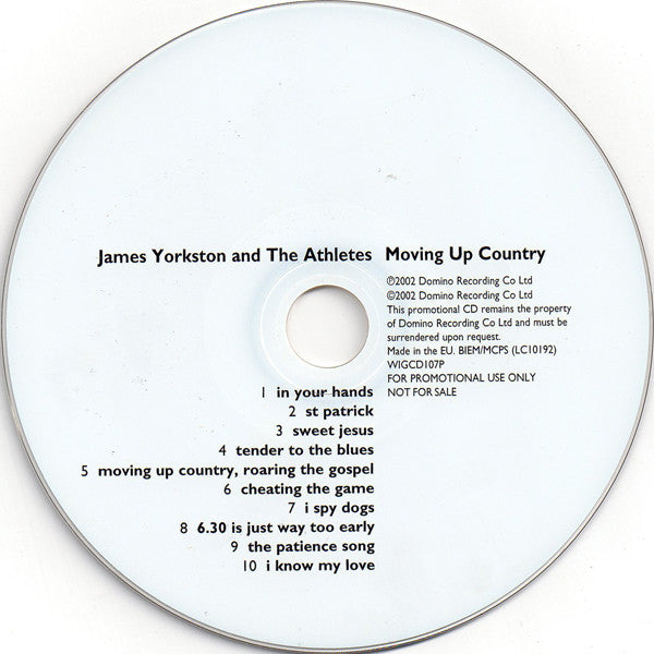 James Yorkston And The Athletes : Moving Up Country (CD, Album, Promo)