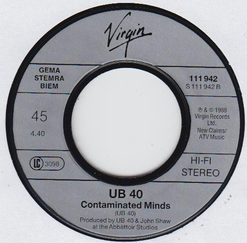 UB40 : Come Out To Play (7", Single)