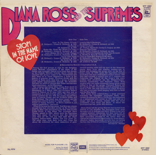 The Supremes : Stop! In The Name Of Love (LP, Comp)