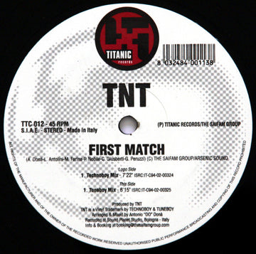 TNT (4) : First Match (12")