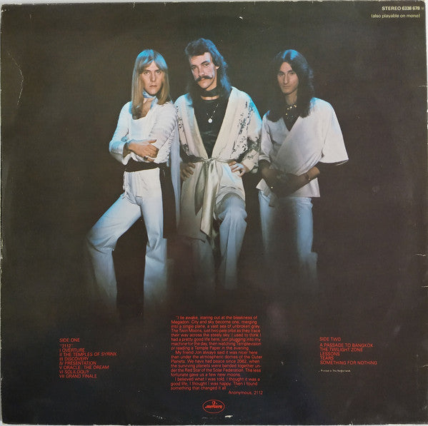 Rush : 2112 (LP, Album, Gat)