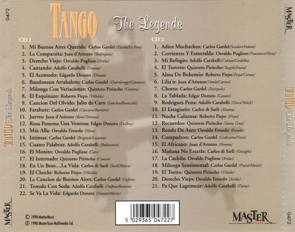Various : Tango - The Legends (2xCD, Comp, Fat)