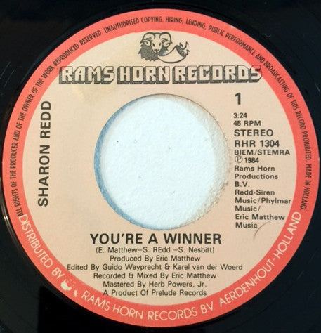 Sharon Redd : You're A Winner (7")
