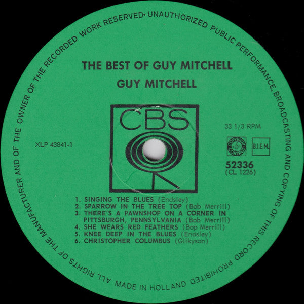 Guy Mitchell : The Best Of Guy Mitchell (LP, Comp)