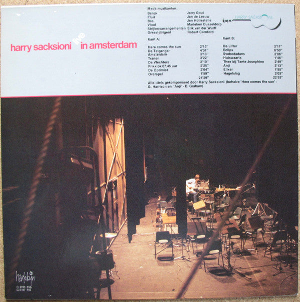 Harry Sacksioni : Live In Amsterdam (LP)