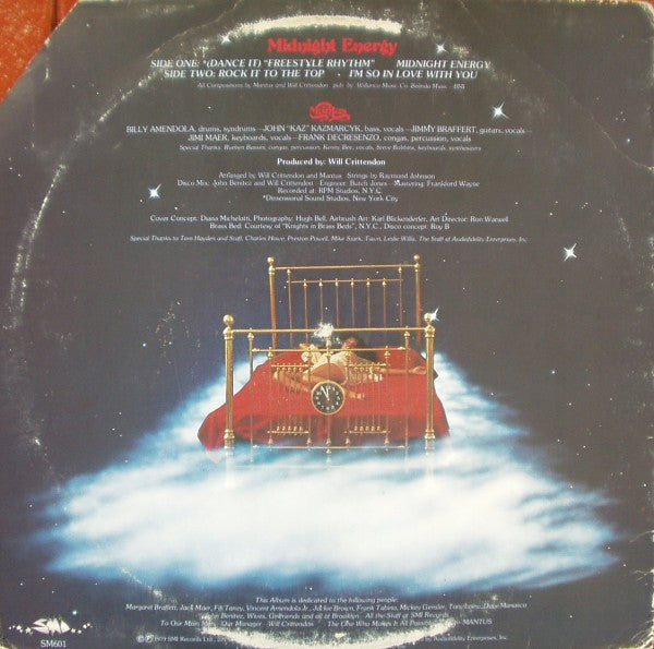 Mantus : Midnight Energy (LP, Album)