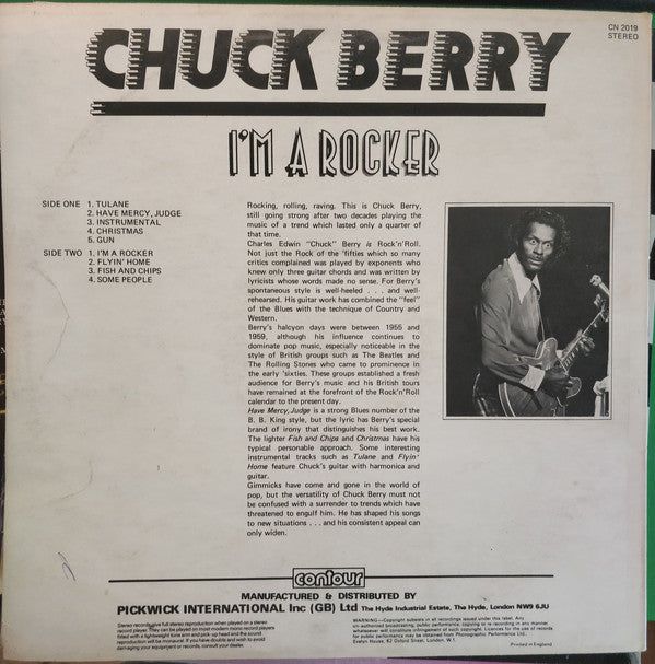 Chuck Berry : I'm A Rocker (LP, Album, RE)