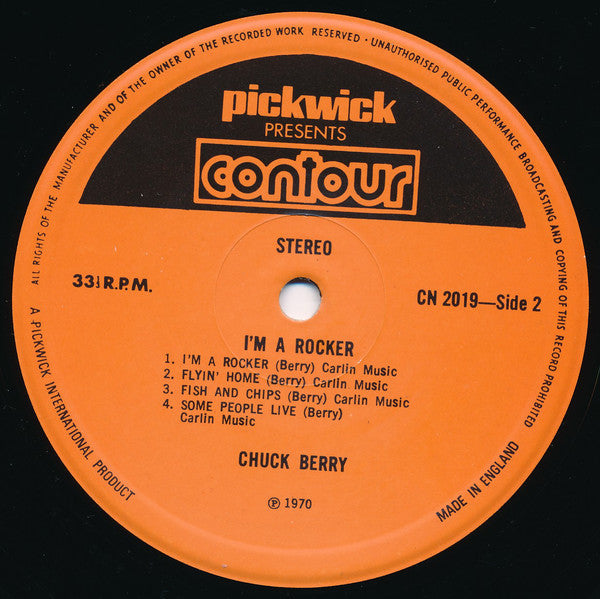 Chuck Berry : I'm A Rocker (LP, Album, RE)
