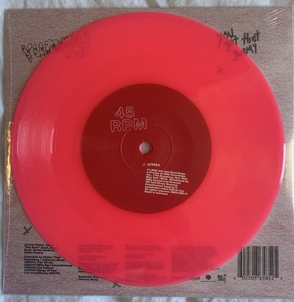 Justin Bieber : Yummy (7", Single, Ltd, Pin)
