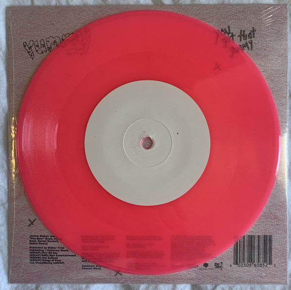Justin Bieber : Yummy (7", Single, Ltd, Pin)