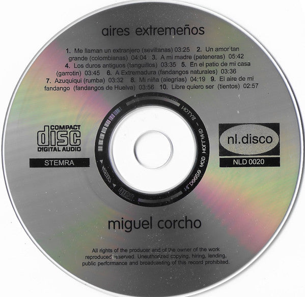 Miguel Corcho : Aires Extremeños (CD, Album)