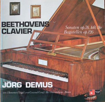 Jörg Demus : Beethovens Clavier (Sonaten Op. 78, 109, 110 / Bagatellen Op. 126) (2xLP, Comp, RE, Gat)